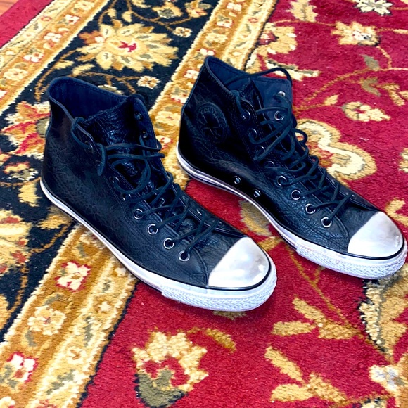 John Varvatos Other - NWOT Converse by John Varvatos Black Leather Chuck Taylor men’s 9 / women’s 11